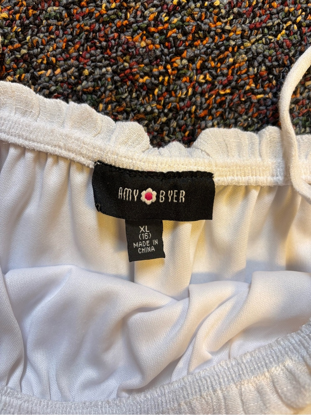 Amy Byer White Girls Skirt with Elastic Waist